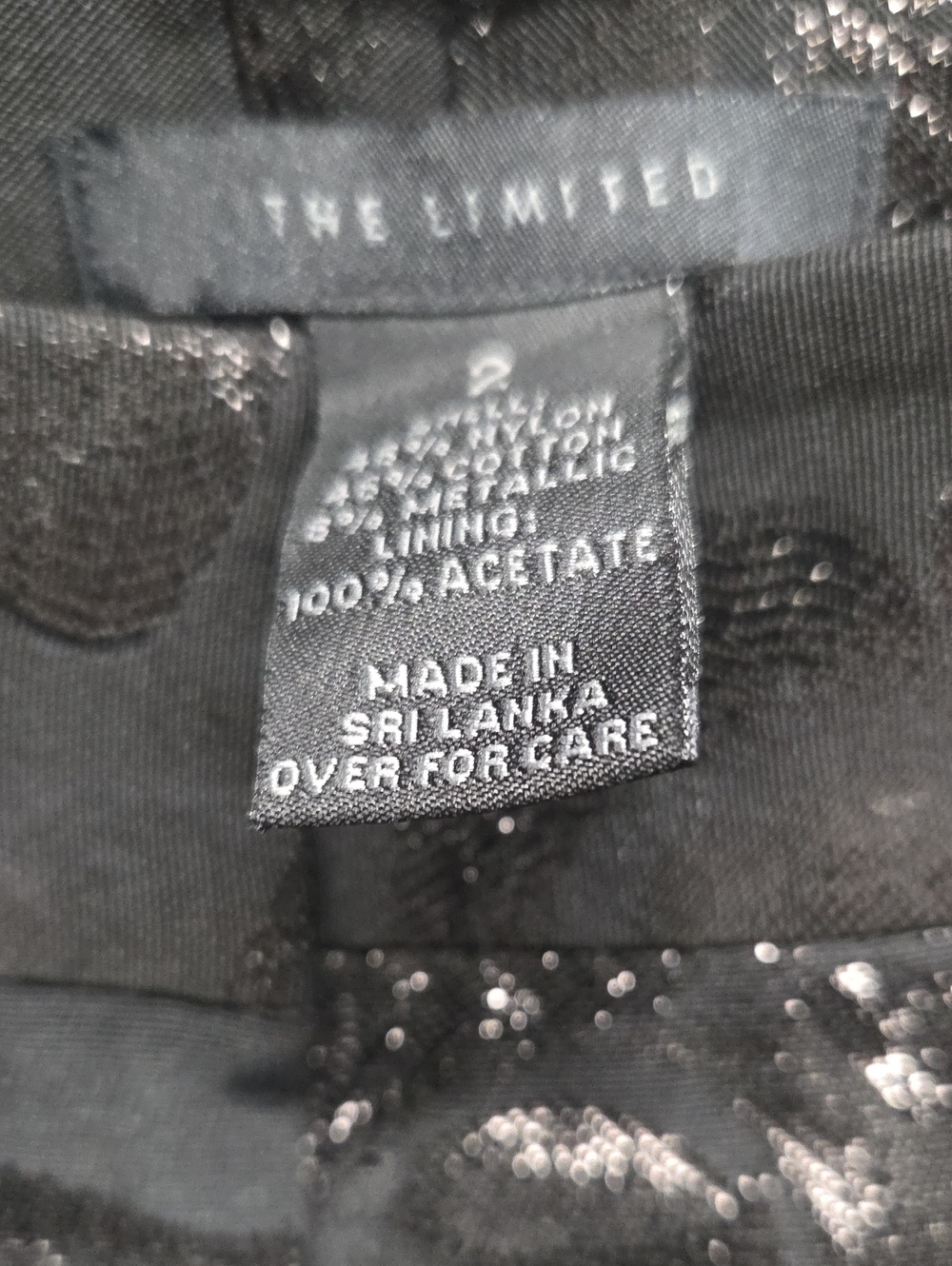 The Limited Black Sparkly Trouser- Women's 2